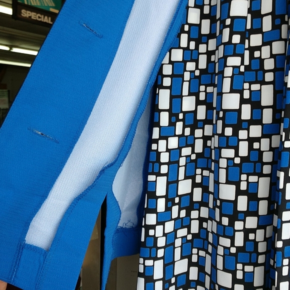 🟦 ON SALE Leslie Fay 3 Pc. Suit Jacket Scarf Skirt size  8 - Picture 8 of 8